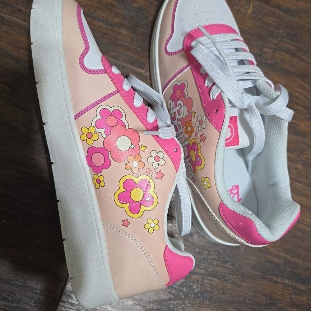 Floral Pink Women's Sneakers
